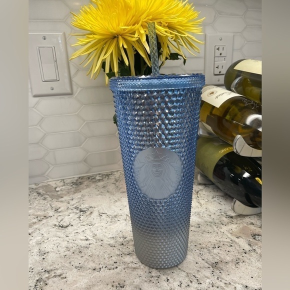Starbucks Other - Starbucks 2023 Blue Silver Icicle Ombre Bling Studded Venti Tumbler. NWT, HTF!